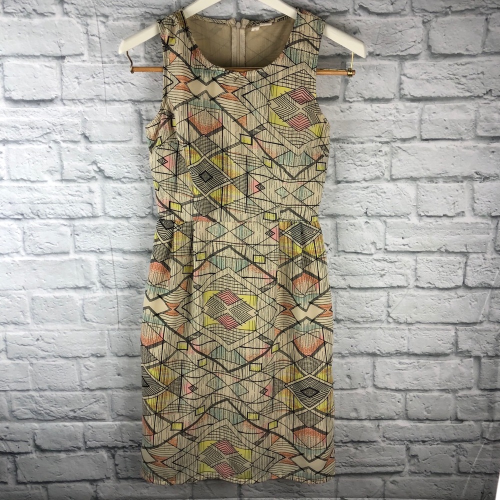 Japna Women’s Sleeveless Diamond Pattern Dress SM